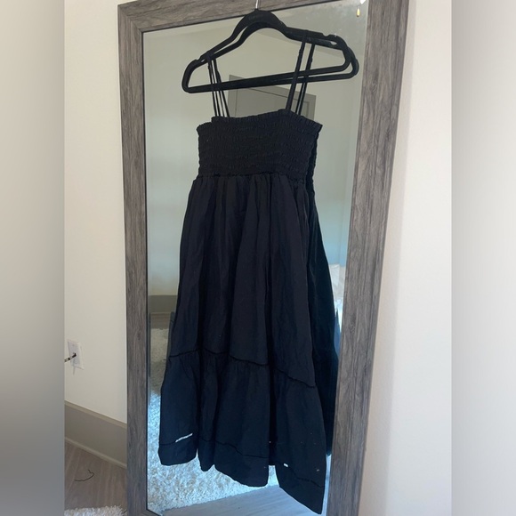 O.P.T black midi spaghetti strap dress - Picture 4 of 4